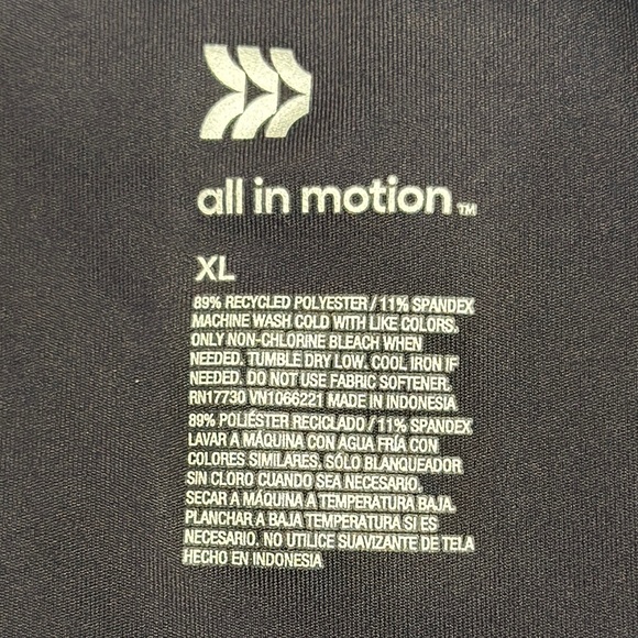 All in Motion Black Full-Zip Jacket Lightweight Casual - Picture 2 of 10